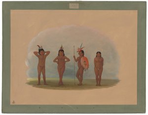 Vier Zurumati-Kinder von George Catlin