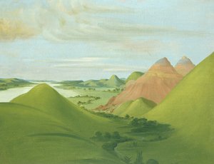 Eisenklippe, 1200 Meilen oberhalb von St. Louis von George Catlin