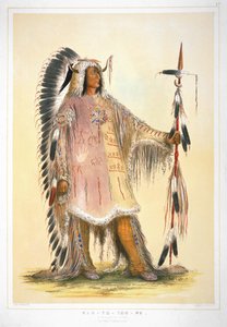 Mah-to-toh-pa, der Mandan-Häuptling von George Catlin