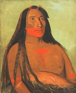 Máh-to-tóh-pa, Vier Bären, Zweiter Häuptling in Trauer von George Catlin