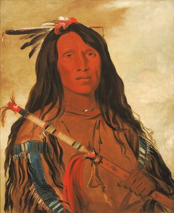 Né-hee-ó-ee-wóo-tis, Wolf auf dem Hügel, Häuptling des Stammes von George Catlin