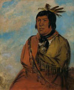 Na-pów-sa, Bär, der nachts reist, ein Häuptling von George Catlin