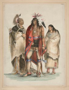 Nordamerikanische Indianer, Tafel 1 aus dem Nordamerikanischen Indianer-Portfolio von George Catlin