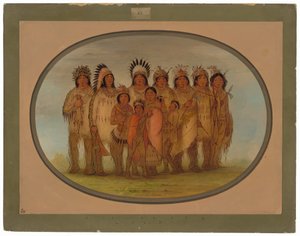 Ojibbeway-Indianer in Paris