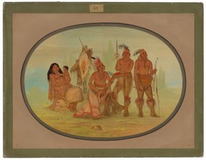 Osage-Indianer von George Catlin