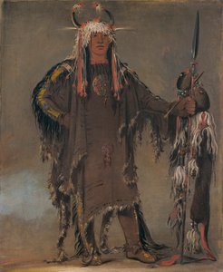 Peh-tó-pe-kiss, Adler-Rippen, ein Piegan-Häuptling, 1832 von George Catlin