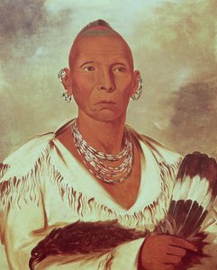 Porträt von Black Hawk, Indianerhäuptling