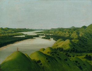 Flussklippen, 1320 Meilen oberhalb von St. Louis, 1832 von George Catlin