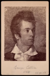 Selbstporträt von George Catlin 1796-1872, 1824