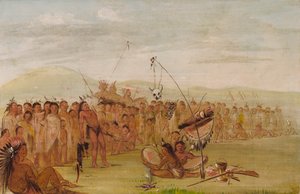 Selbstfolter in einer Sioux-Religionszeremonie, 1835-1837