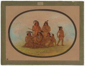 Seminolee-Indianer, Gefangene in Fort Moultrie