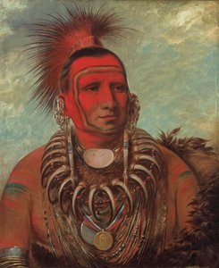 Shon-ta-yi-ga, Kleiner Wolf, ein berühmter Krieger, 1844-1845