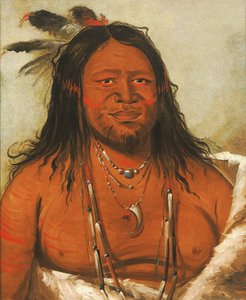 Ta-wáh-que-nah, Berg der Felsen, Zweiter Häuptling des Stammes von George Catlin