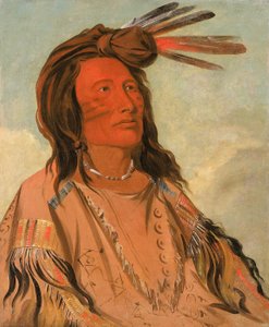 Tchán-dee, Tabak, ein Oglala-Häuptling, 1832 von George Catlin