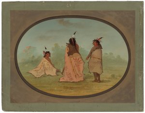 Drei Blackfoot-Männer von George Catlin
