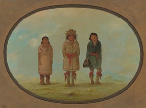 Drei Creek-Indianer von George Catlin