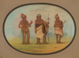 Drei Iowa-Indianer, 1861-1869