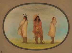 Drei Irokesen-Indianer, 1861-1869 von George Catlin