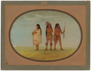 Drei Navaho-Indianer