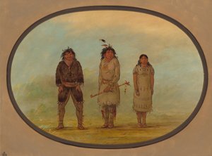 Drei Selish-Indianer von George Catlin