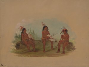 Drei junge Chinook-Männer, 1855-1869