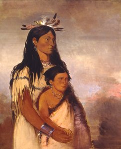 Túnk-aht-óh-ye, Donnerer, ein Junge, und Wun-pán-to-mee, Weißes Wiesel, ein Mädchen