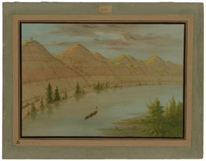 Ansicht im "Grand Detour," Oberer Missouri von George Catlin