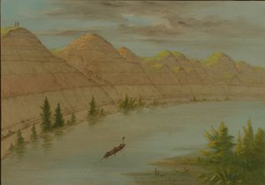 Ansicht im Grand Detour, Oberer Missouri von George Catlin