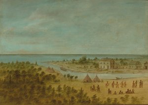 Ansicht von Chicago im Jahr 1837
