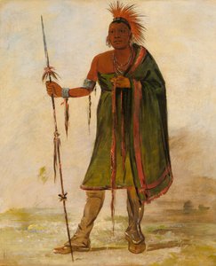 Wash-ím-pe-shee, Madman, ein berühmter Krieger, 1834