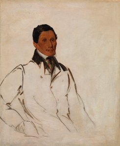 Waun-naw-con, The Dish John W. Quinney, ein Missionsprediger, 1836 von George Catlin