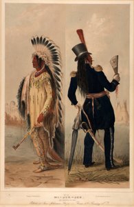 Wi-jun-jon. Ein Assinneboin-Häuptling. von George Catlin