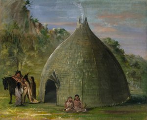 Wichita Lodge, mit Präriegras gedeckt