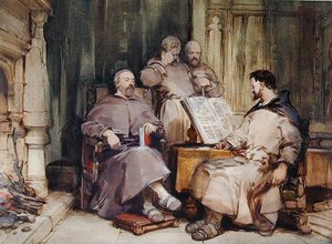 Die vier Mönche von George Cattermole