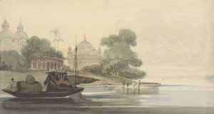 Ein Fluss auf Ceylon von George Chinnery