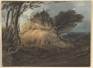 Indischer Tempel von George Chinnery