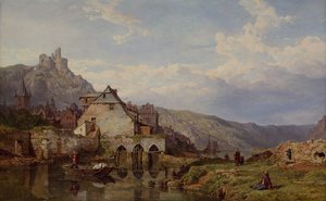 Ein Blick auf Bouvignes an der Maas