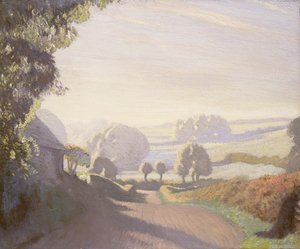 Septembermorgen, Die Felder von George Clausen
