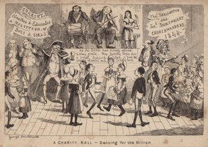 Ein Wohltätigkeitsball - Tanzen für die Million; Karikatur