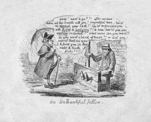Ein undankbarer Kerl, 1829 von George Cruikshank