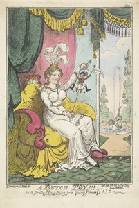 Der Prinz von Oranien als Spielzeug für Prinzessin Charlotte, 1814 von George Cruikshank