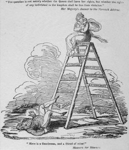 Hier ist ein Gentleman und ein Freund von mir!, ca. 1820
