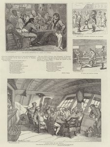 Humoristische Kunst auf der Royal Naval Exhibition