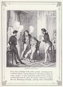 Illustration für Das Buch des Junggesellen, oder Der Fortschritt von Mr. Lambkin (Gent) (Gravur)