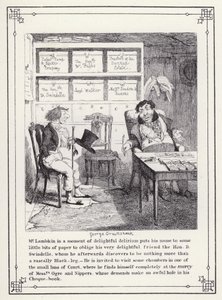 Illustration für Das eigene Buch des Junggesellen oder Der Fortschritt von Mr. Lambkin (Gent) von George Cruikshank