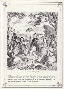 Illustration für Das Buch des Junggesellen, oder Der Fortschritt von Mr. Lambkin (Gent) (Gravur)