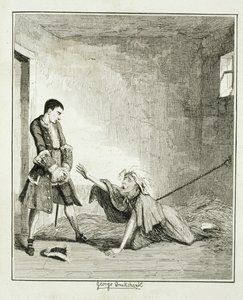 Jack besucht seine Mutter im Bethlehem Hospital, London, Illustration aus 