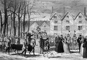 Lady Jane Grey trifft den Leichnam ihres Mannes auf dem Weg zum Schafott, 1554, 1840