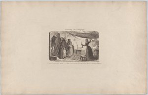 Auf der Suche nach einer Unterkunft von George Cruikshank