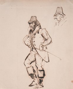 Mann mit Reitgerte von George Cruikshank